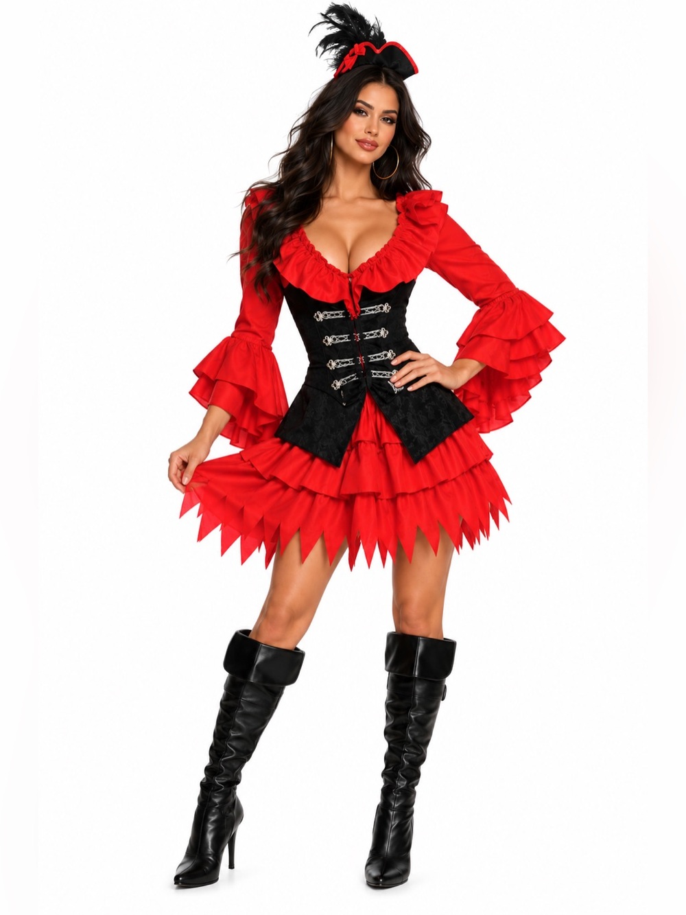NWT Rubie's Treasure Chest Women's Pirate Costume Dress Size: Small